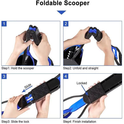 Effortless Pet Clean-Up: Long Handle Pooper Scooper for Dogs and Cats