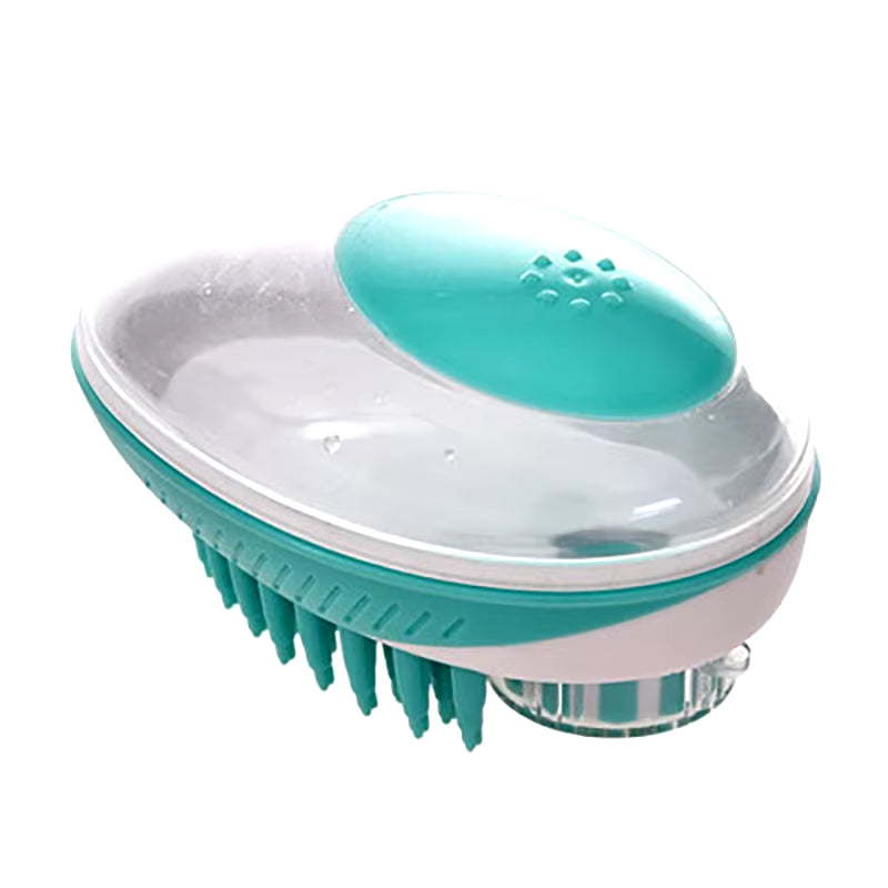 Pet Dog Cat Bath Brush 2-In-1 Pet SPA Massage Comb Soft Silicone Pet Shower Hair Grooming Cmob Dog Cleaning Tool Pet Supplies