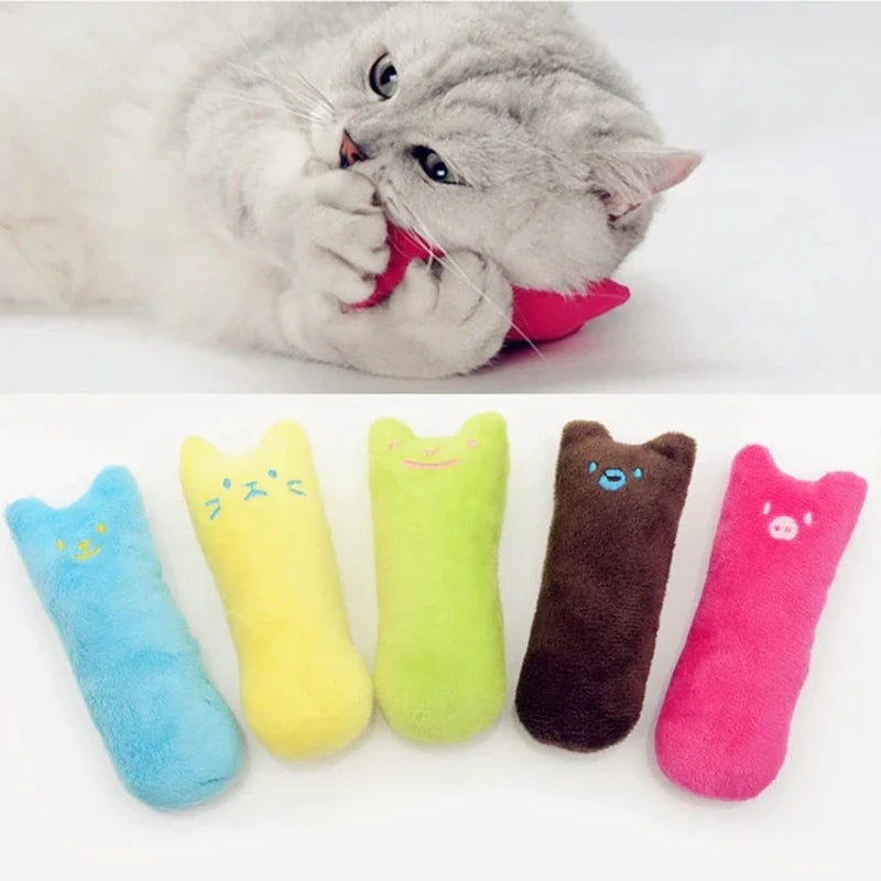 Rustle Sound Catnip Toy Cats Products for Pets Cute Cat Toys for Kitten Teeth Grinding Cat Plush Thumb Pillow Pet Accessories