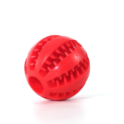 5Cm Natural Rubber Pet Dog Toys Dog Chew Toys Tooth Cleaning Treat Ball Extra-Tough Interactive Elasticity Ball for Pet Products