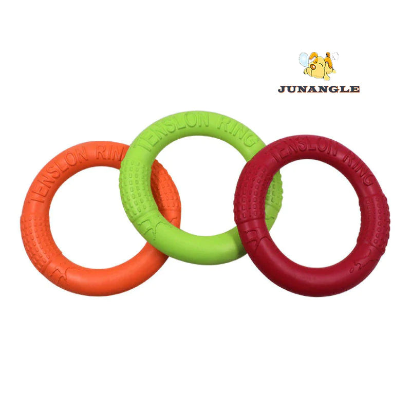 18CM Pet Flying Discs EVA Dog Training Ring Puller Resistant Bite Floating Toy Puppy Outdoor Interactive Game Playing Products