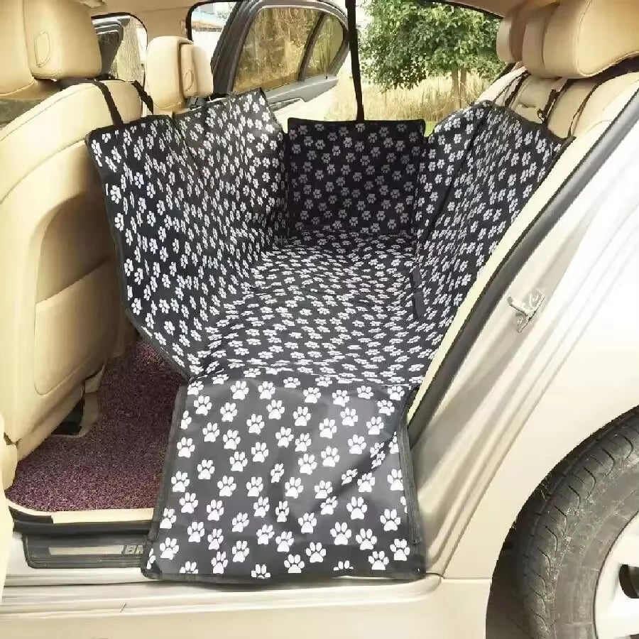 Waterproof Pet Dog Car Seat Cover, Back Seat Cover, Protector Pad with Printing, Scratchproof