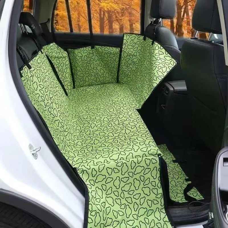 Waterproof Pet Dog Car Seat Cover, Back Seat Cover, Protector Pad with Printing, Scratchproof