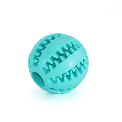 5Cm Natural Rubber Pet Dog Toys Dog Chew Toys Tooth Cleaning Treat Ball Extra-Tough Interactive Elasticity Ball for Pet Products