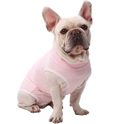 Dog Vest Clothes Puppy Recovery Suit Breathable Small Dog Surgical Recovery Suit Pets E-Collar & Cone for Male & Female Dogs