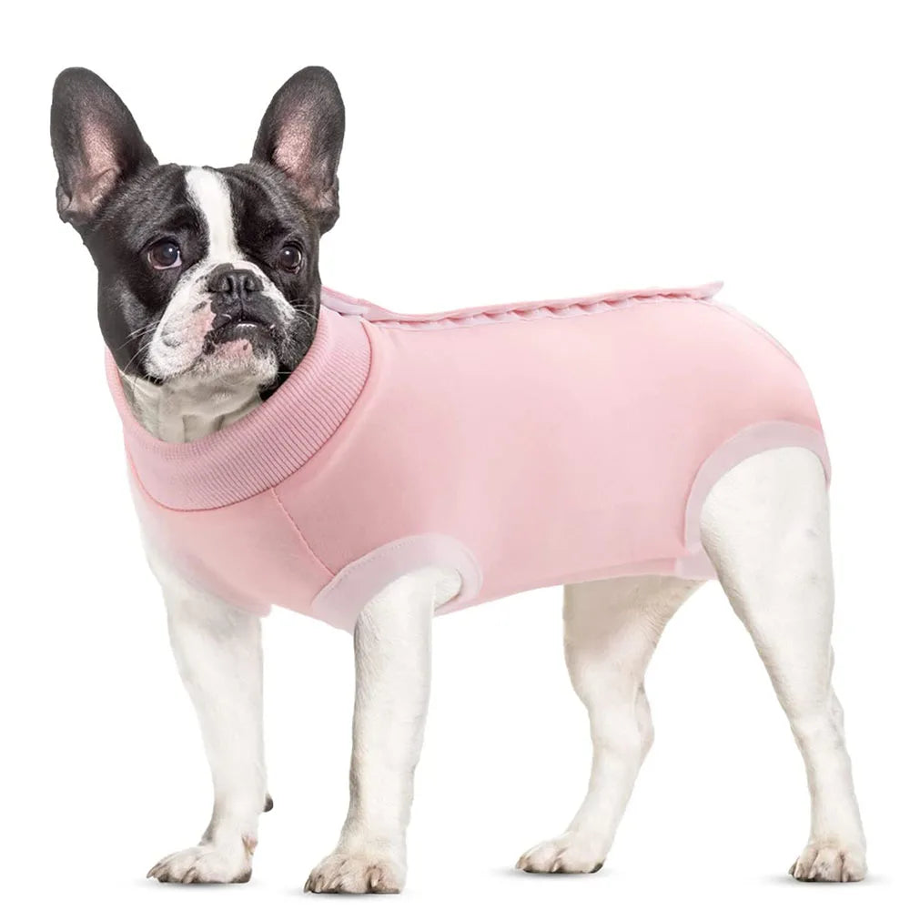 Dog Vest Clothes Puppy Recovery Suit Breathable Small Dog Surgical Recovery Suit Pets E-Collar & Cone for Male & Female Dogs