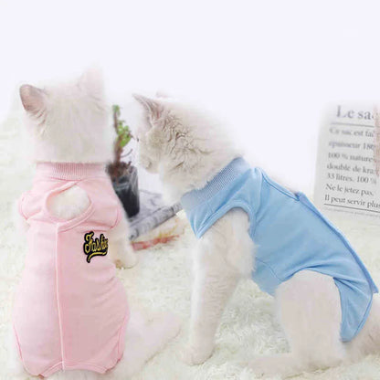 Dog Vest Clothes Puppy Recovery Suit Breathable Small Dog Surgical Recovery Suit Pets E-Collar & Cone for Male & Female Dogs