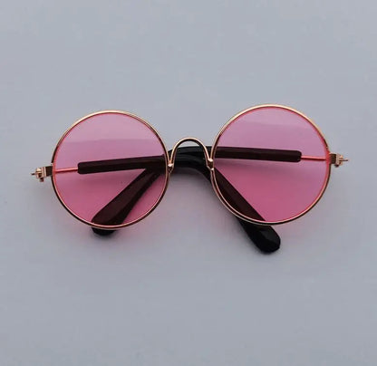 Lovely Vintage Round Cat Sunglasses Reflection Eye wear glasses For Small Dog Cat Pet Photos Pet Products Props Accessories