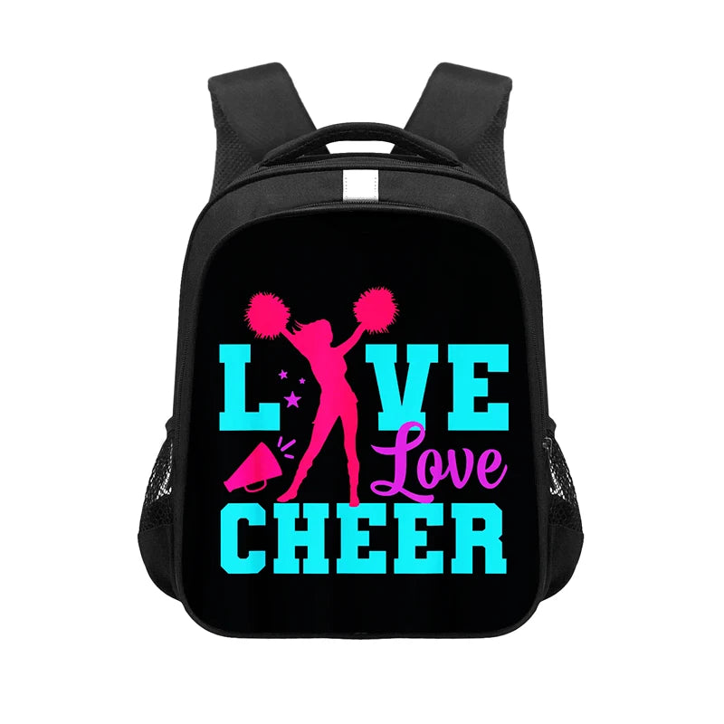 Cheerleading Girls Backpack Teenager Book Bag Cheerleader Dance School Bags Women Laptop Backpacks Travel Daypack Holiday Gifts