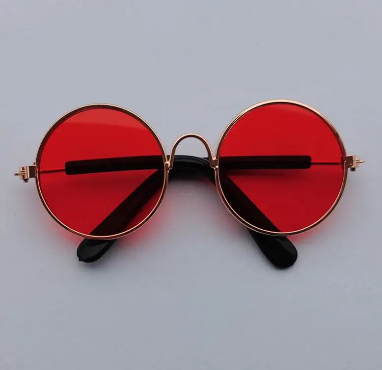 Lovely Vintage Round Cat Sunglasses Reflection Eye wear glasses For Small Dog Cat Pet Photos Pet Products Props Accessories