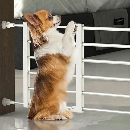 Portable Fence Metal Pet Gates Retractable Safety Fence Dog Gate For Hall Doorways Stairs For Stairs Doorways Pet Gates