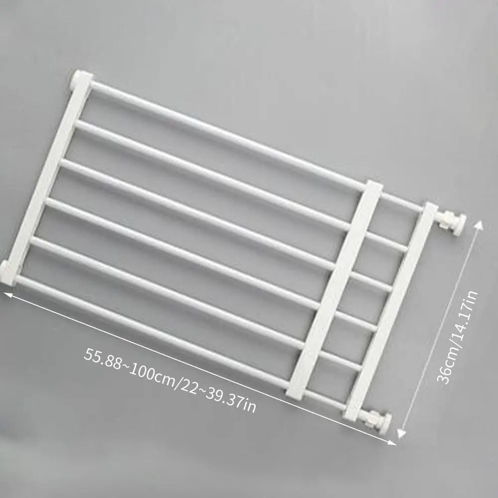 Portable Fence Metal Pet Gates Retractable Safety Fence Dog Gate For Hall Doorways Stairs For Stairs Doorways Pet Gates