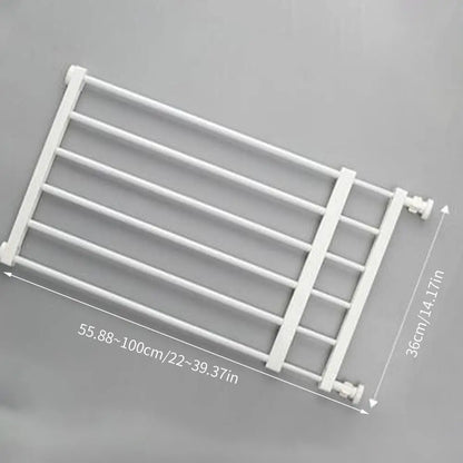 Portable Fence Metal Pet Gates Retractable Safety Fence Dog Gate For Hall Doorways Stairs For Stairs Doorways Pet Gates