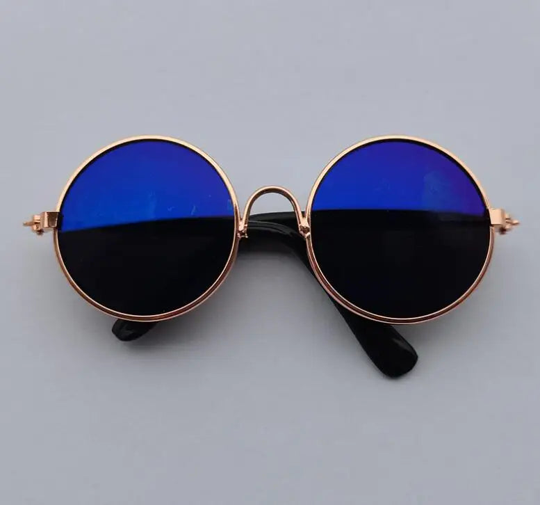 Lovely Vintage Round Cat Sunglasses Reflection Eye wear glasses For Small Dog Cat Pet Photos Pet Products Props Accessories