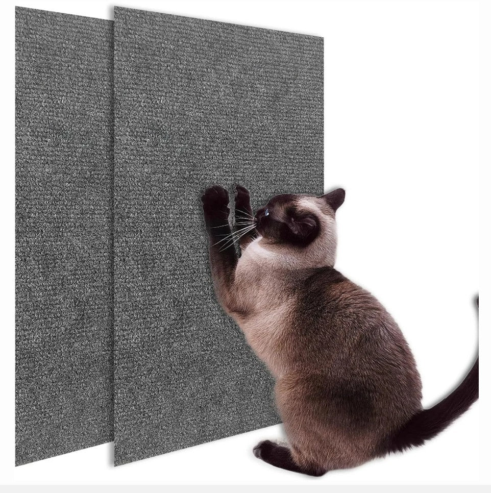 Revolutionary Self-Adhesive Cat Scratch Wall Protector - DIY Sofa Saver and Paws Sharpening Board for Happy Cats!