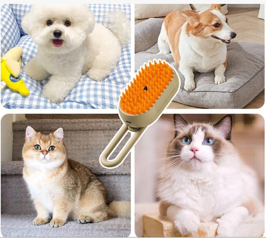 Cat Steam Brush Steamy Dog Brush 3 in 1 Electric Spray Cat Hair Brushes for Massage Pet Grooming Comb Hair Removal Combs Pet Products