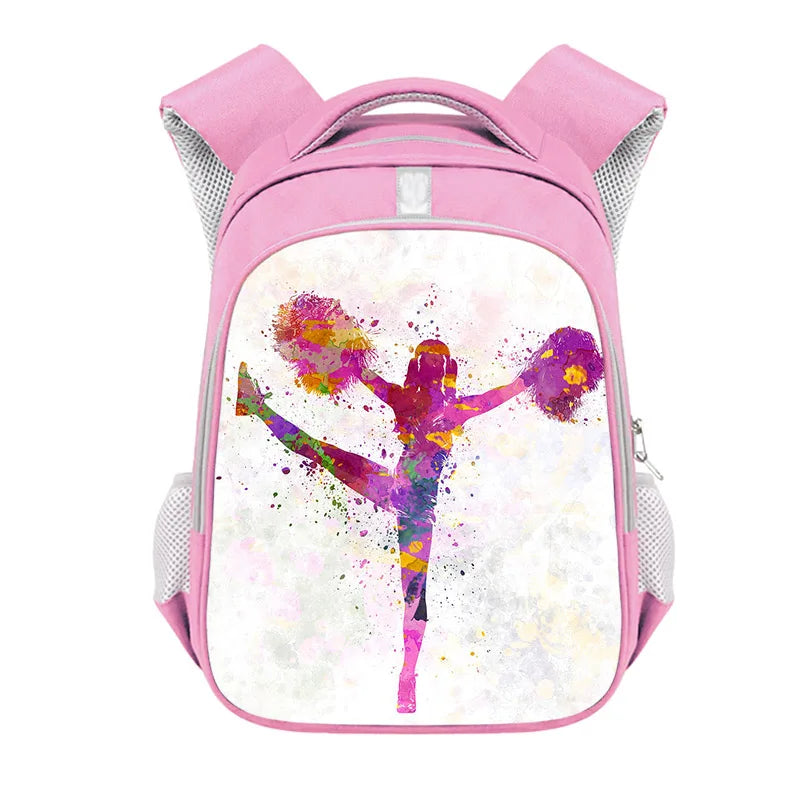 Cheerleading Girls Backpack Teenager Book Bag Cheerleader Dance School Bags Women Laptop Backpacks Travel Daypack Holiday Gifts