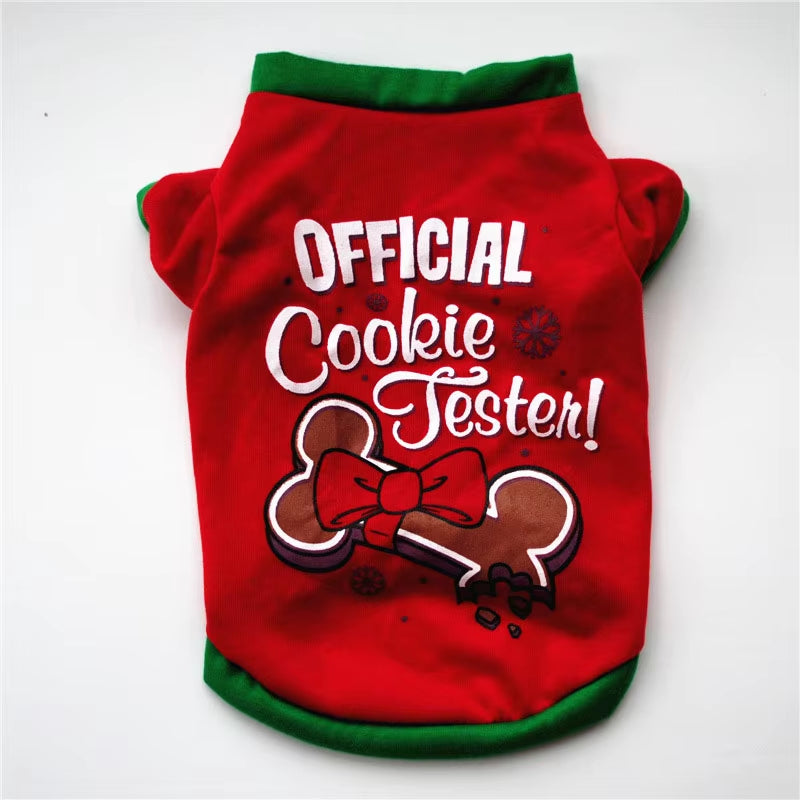 Christmas Dog Clothes New Year Pets Dogs Clothing for Small Medium Dogs Costume Chihuahua Pet Shirt Warm Dog Clothing Yorkshire