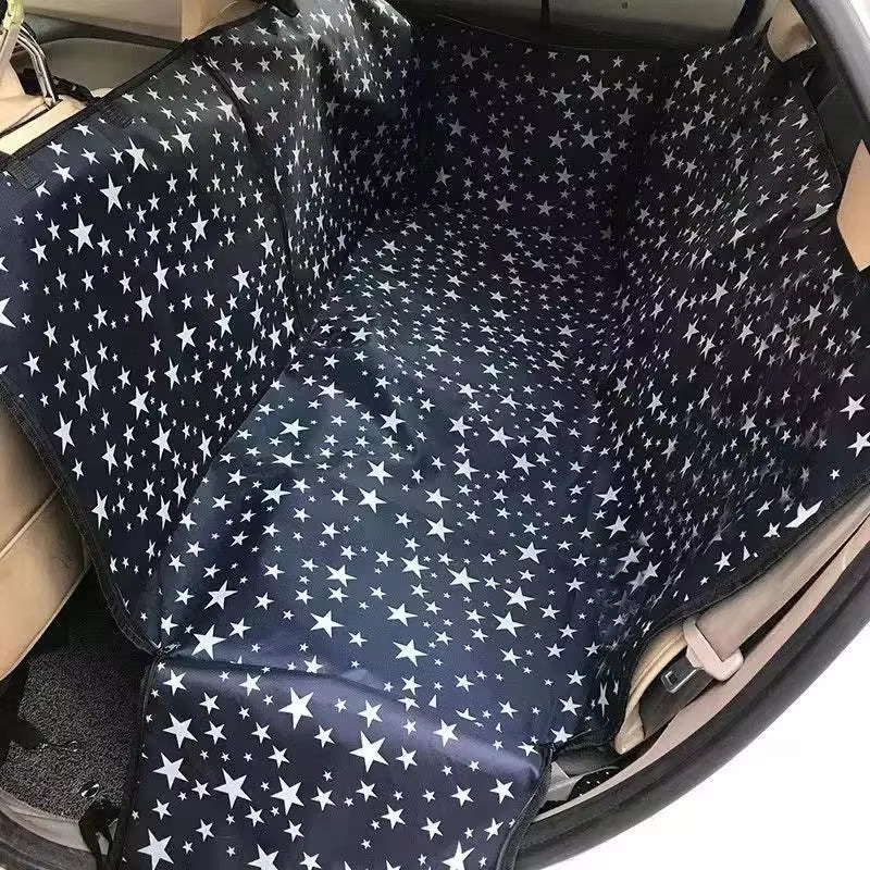 Waterproof Pet Dog Car Seat Cover, Back Seat Cover, Protector Pad with Printing, Scratchproof