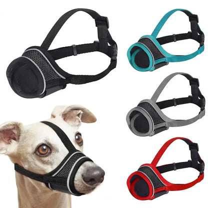 Dog Muzzle Breathable Adjustable Comfortable Pet Muzzle Anti-Chewing Anti-Biting Dog Muzzle Pet Supplies